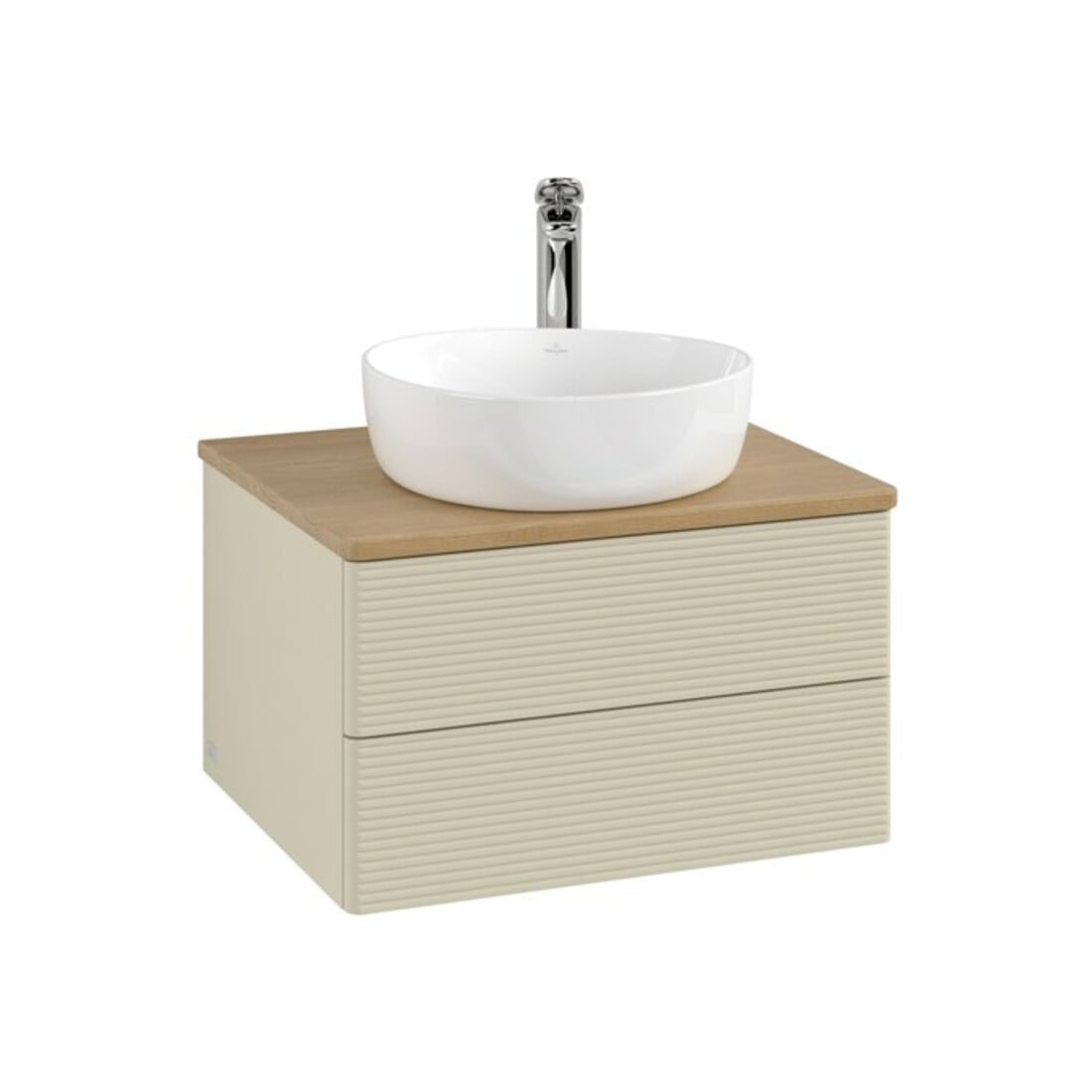 V&B Meuble sous lavabo avec structure de façade - Éclairage Antao 60x36x50cm, HL, WBP hon. Oa, si Gr m Lac
