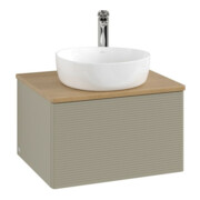 V&B Meuble sous-lavabo avec structure de façade - Éclairage Antao 60x36x50cm, HL, WBP hon. Oa, st Gr m Lac