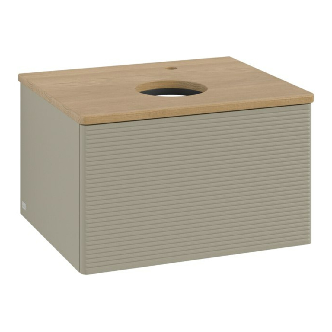 V&B Meuble sous-lavabo avec structure de façade - Éclairage Antao 60x36x50cm, HL, WBP hon. Oa, st Gr m Lac