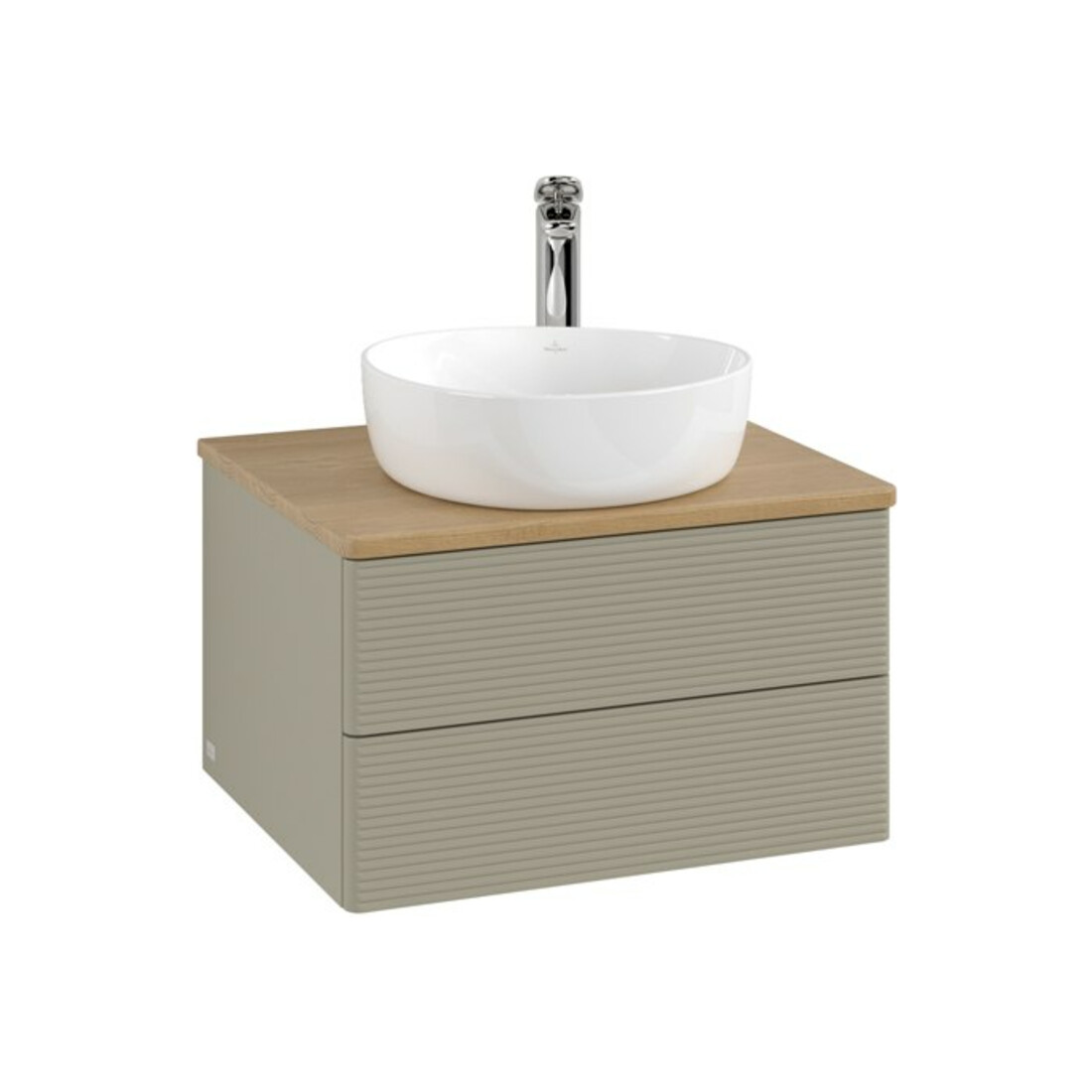 V&B Meuble sous lavabo avec structure de façade - Éclairage Antao 60x36x50cm, HL, WBP hon. Oa, st Gr m Lac