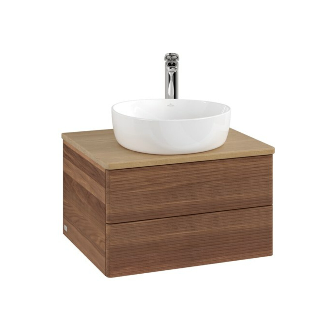 V&B Meuble sous lavabo avec structure de façade - Éclairage Antao 60x36x50cm, HL, WBP hon. Oa, w. wal