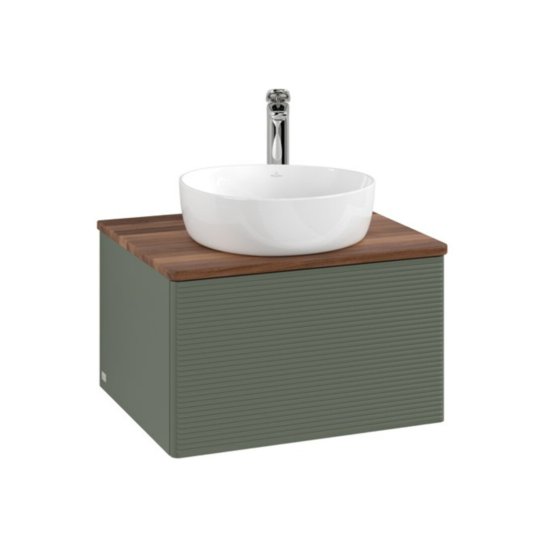 V&B Meuble sous lavabo avec structure de façade - Éclairage Antao 60x36x50cm, HL, WBP w wa, lea gre. m Lac