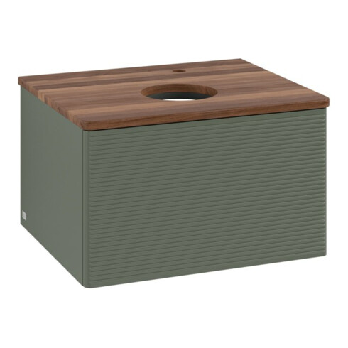 V&B Meuble sous lavabo avec structure de façade - Éclairage Antao 60x36x50cm, HL, WBP w wa, lea gre. m Lac