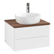V&B Meuble sous lavabo avec structure de façade - Éclairage Antao 60x36x50cm, HL, WBP w. wal, bl. m Lac-3