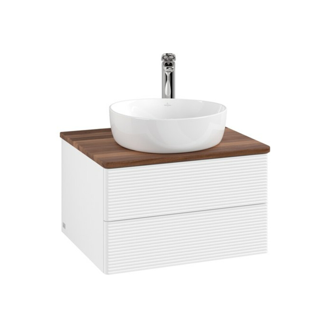 V&B Meuble sous lavabo avec structure de façade - Éclairage Antao 60x36x50cm, HL, WBP w. wal, bl. m Lac