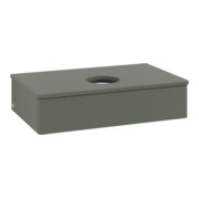 V&B Meuble sous lavabo avec structure de façade - éclairage Antao 80x19x50 cm, WBP Lac, lea gre. m Lac-3