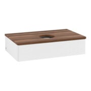 V&B Meuble sous lavabo avec structure de façade - éclairage Antao 80x19x50cm, couleur WBP blanc mat avec laque