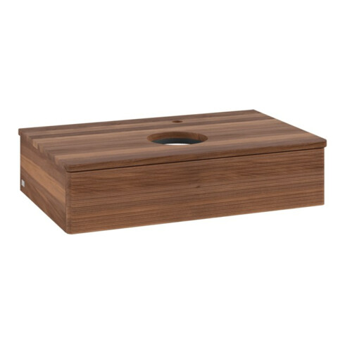 V&B Meuble sous-lavabo avec structure de façade - Éclairage Antao 80x19x50cm, H I P, couleur WBP w. wal, w. wal