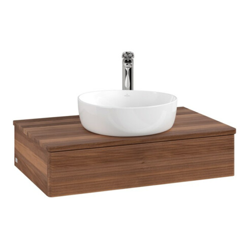 V&B Meuble sous-lavabo avec structure de façade - Éclairage Antao 80x19x50cm, H I P, couleur WBP w. wal, w. wal