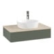 V&B Meuble sous-lavabo avec structure de façade - Éclairage Antao 80x19x50cm, HL, WBP botti., le g. m Lac-3