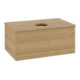 V&B Meuble sous-lavabo avec structure de façade - Éclairage Antao 80x36x50cm, couleur WBP chêne miel Oa-1
