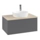 V&B Meuble sous lavabo avec structure de façade - Éclairage Antao 80x36x50cm, HL, WBP botti., A m Lac-1