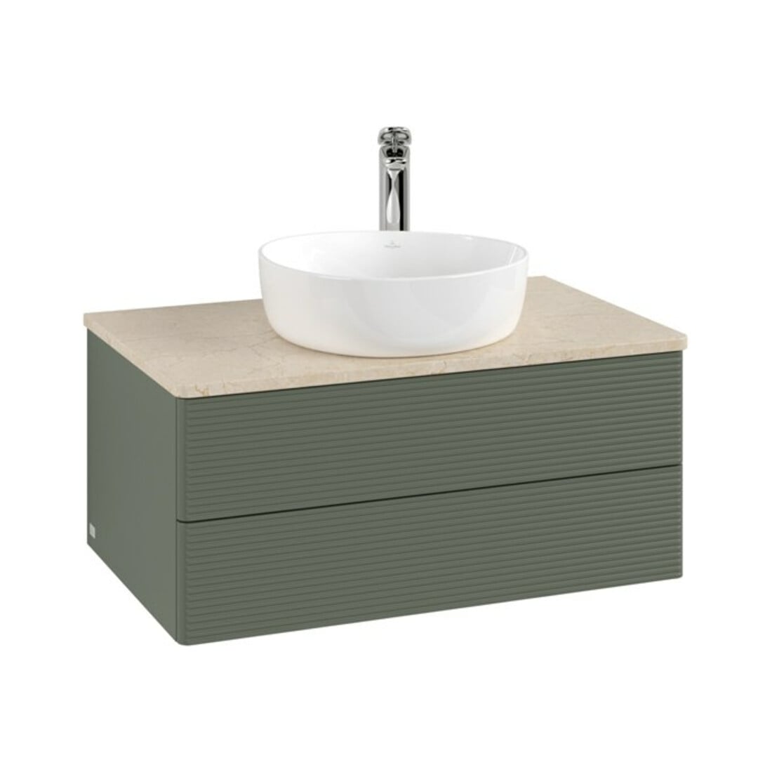 V&B Meuble sous lavabo avec structure de façade - Éclairage Antao 80x36x50cm, HL, WBP botti., le g. m Lac