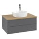 V&B Meuble sous lavabo avec structure de façade - éclairage Antao 80x36x50cm, HL, WBP hon. Oa, A m Lac-3