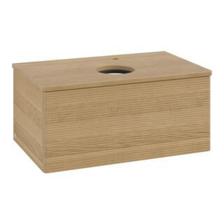 V&B Meuble sous lavabo avec structure de façade - Éclairage Antao 80x36x50cm, HL, WBP hon. Oa, hon. Oa