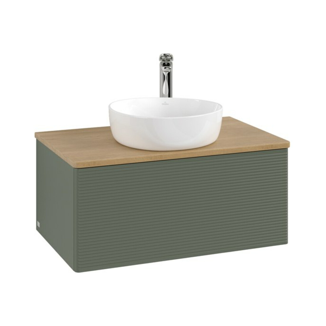 V&B Meuble sous lavabo avec structure de façade - Éclairage Antao 80x36x50cm, HL, WBP hon. Oa, le g. m Lac