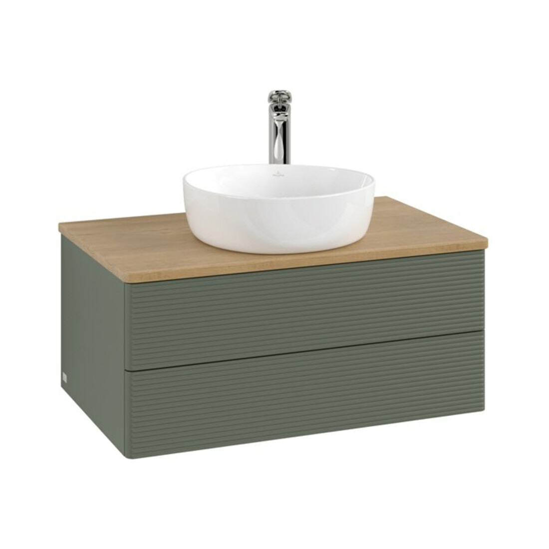 V&B Meuble sous-lavabo avec structure de façade - Éclairage Antao 80x36x50cm, HL, WBP hon. Oa, le g. m Lac