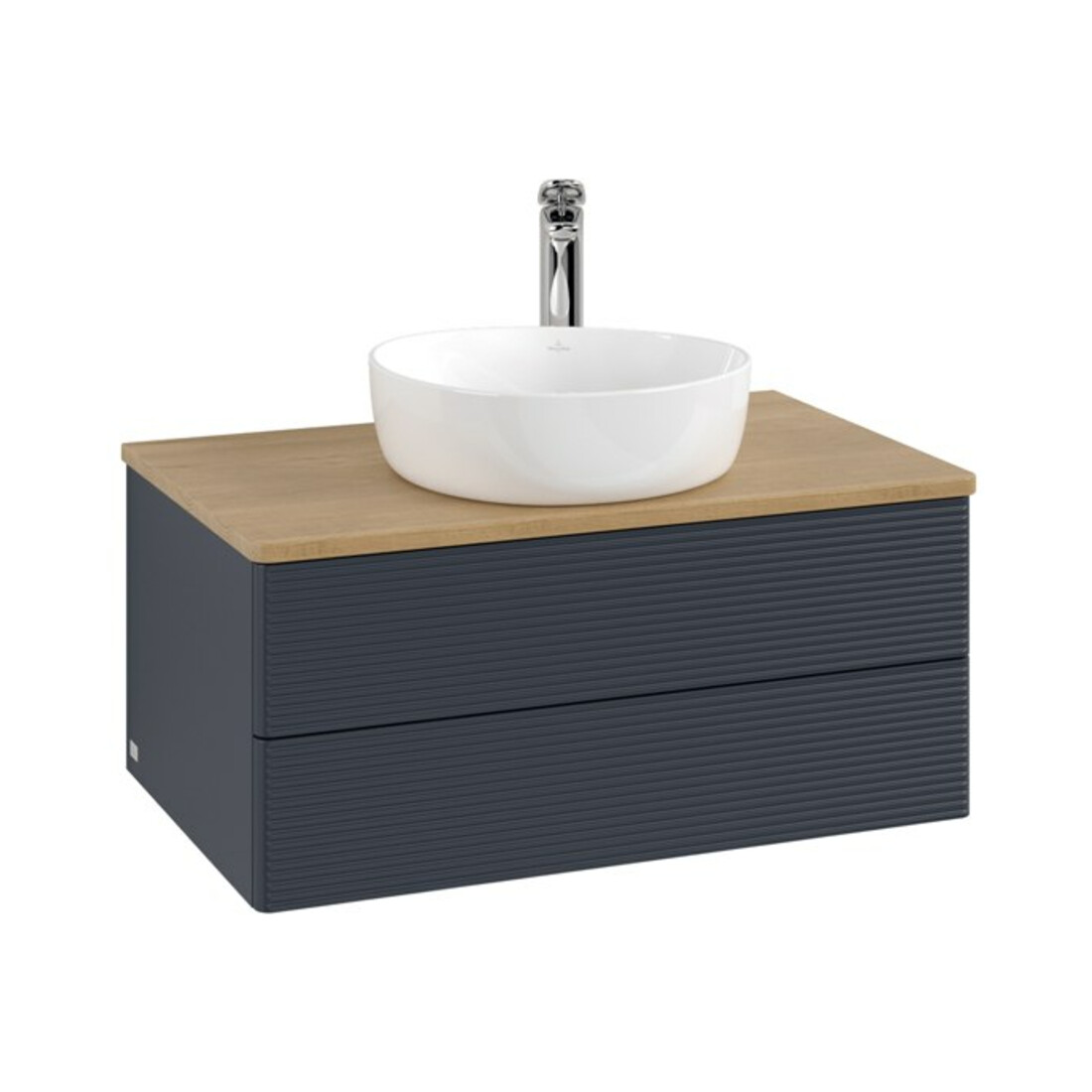 V&B Meuble sous-lavabo avec structure de façade - Éclairage Antao 80x36x50cm, HL, WBP hon. Oa, md b m Lac