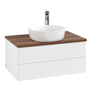 V&B Meuble sous-lavabo avec structure de façade - Éclairage Antao 80x36x50cm, HL, WBP w. wal, bl. m Lac