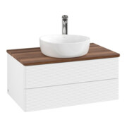 V&B Meuble sous-lavabo avec structure de façade - Éclairage Antao 80x36x50cm, HL, WBP w. wal, bl. m Lac