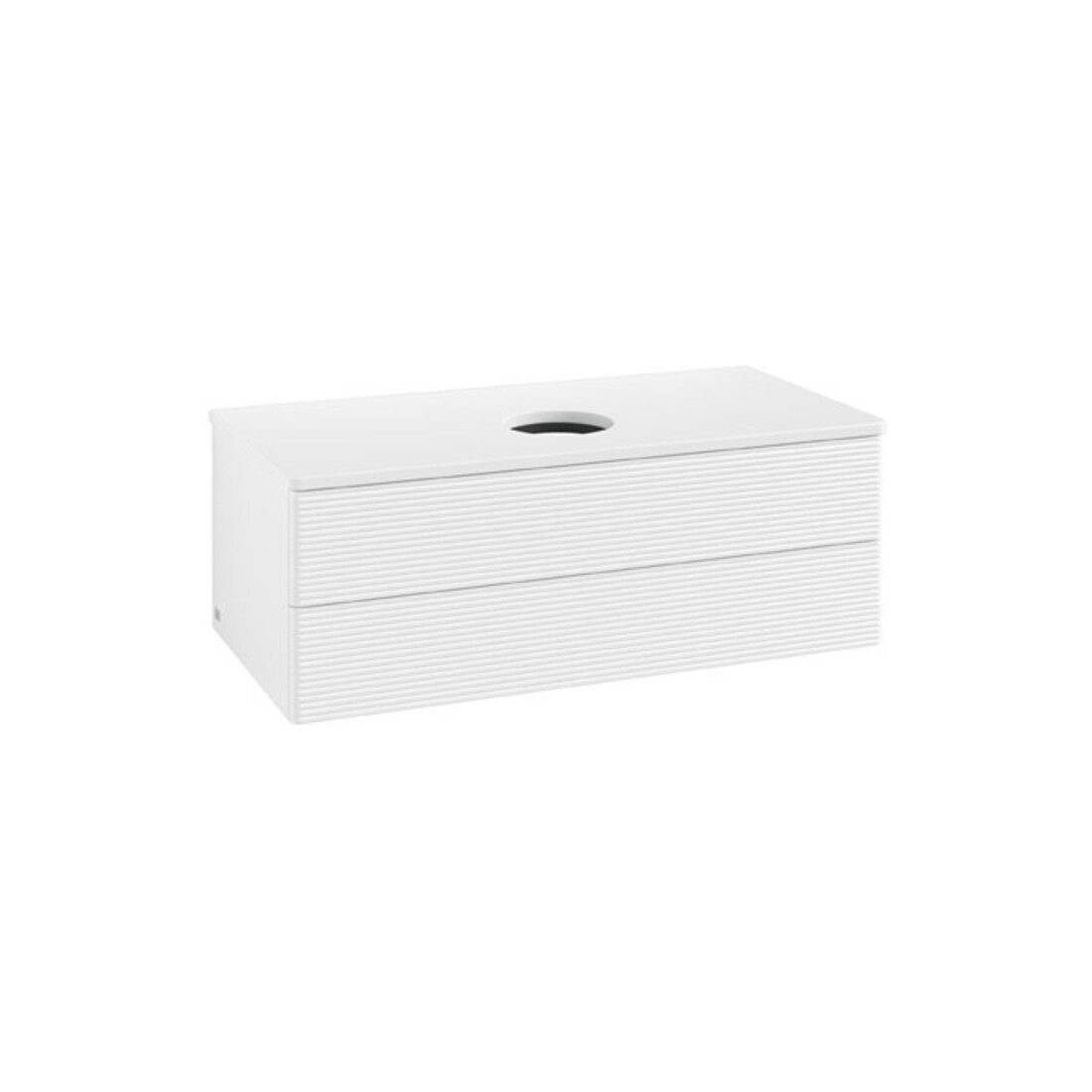 V&B Meuble sous-lavabo avec structure frontale Antao 100x36x50cm, couleur WBP Lac, blanc avec Lac