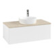 V&B Meuble sous-lavabo avec structure frontale Antao 100x36x50cm, HL, WBP botti., blanc mat Lac