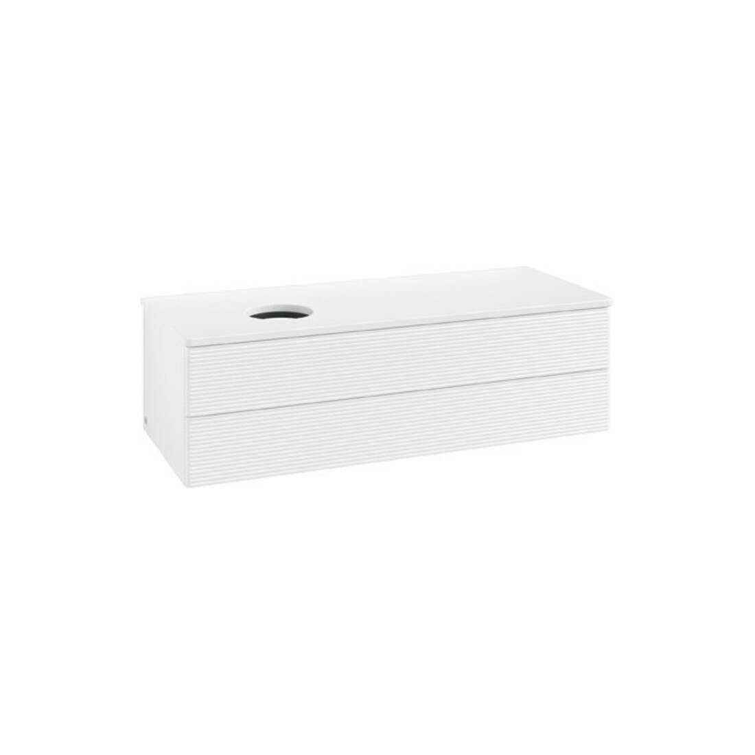 V&B Meuble sous lavabo avec structure frontale Antao 120x36x50cm, couleur WBP Lac, blanc avec Lac