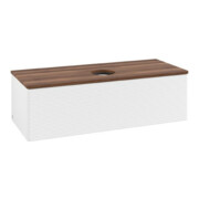 V&B Meuble sous lavabo avec structure frontale Antao 120x36x50cm, couleur WBP w. wal, blanc m Lac