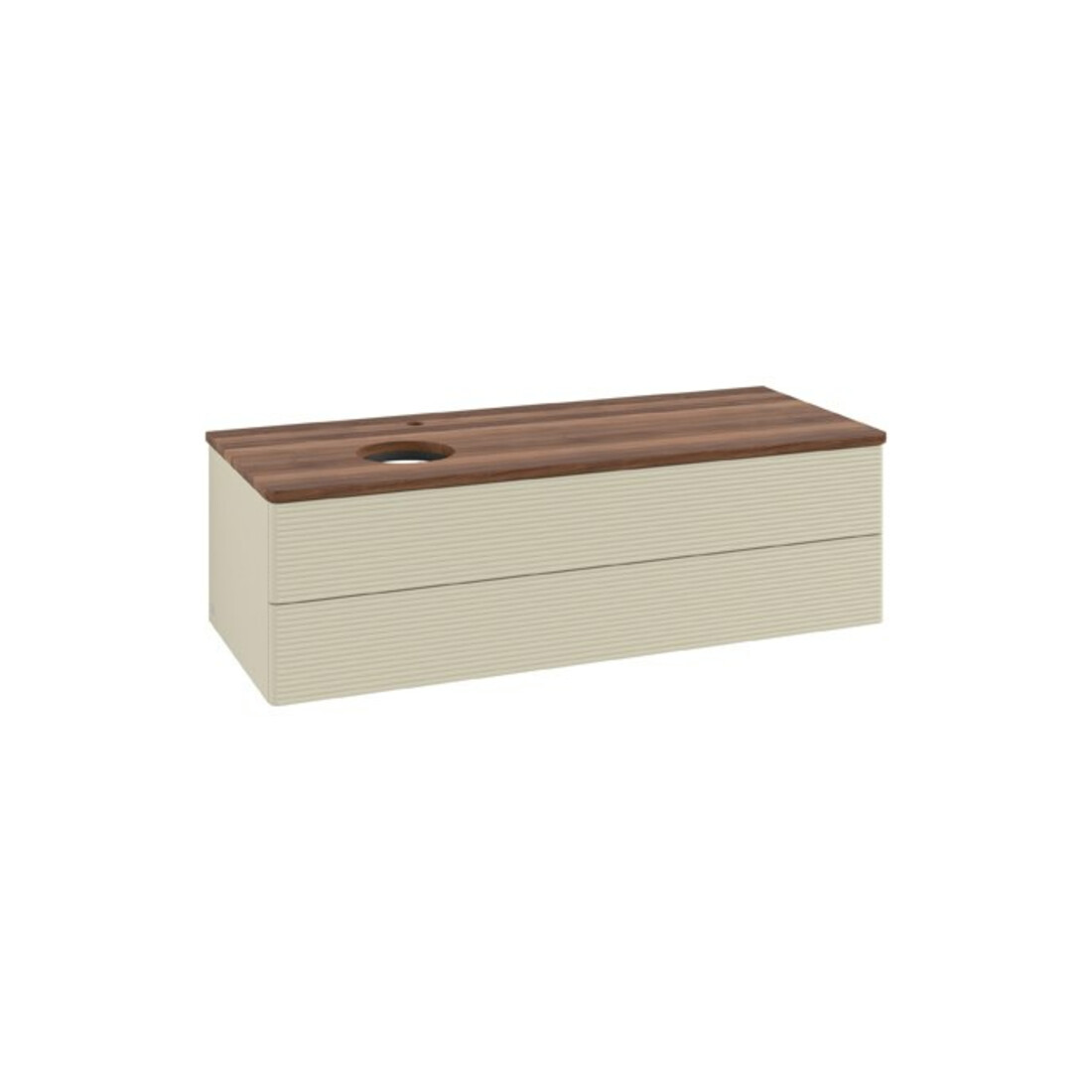 V&B Meuble sous lavabo avec structure frontale Antao 120x36x50cm, HL, WBP w. wal, si Gr m Lac
