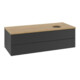V&B Meuble sous-lavabo avec structure frontale Antao 120x36x50cm, WBP chêne hon. Oa, bleu m Lac