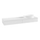 V&B Meuble sous lavabo avec structure frontale Antao 160x50 cm, couleur WBP Lac, laque blanc brillant-4