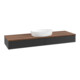 V&B Meuble sous lavabo avec structure frontale Antao 160x50cm, couleur WBP blanche, bleu m Lac-1