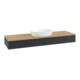 V&B Meuble sous lavabo avec structure frontale Antao 160x50cm, couleur WBP hon. Oa, bleu m Lac-1