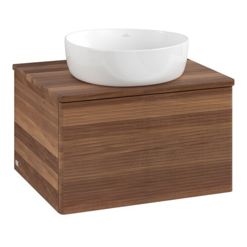 V&B Meuble sous lavabo avec structure frontale Antao 60x36x50cm, couleur WBP w. noyer