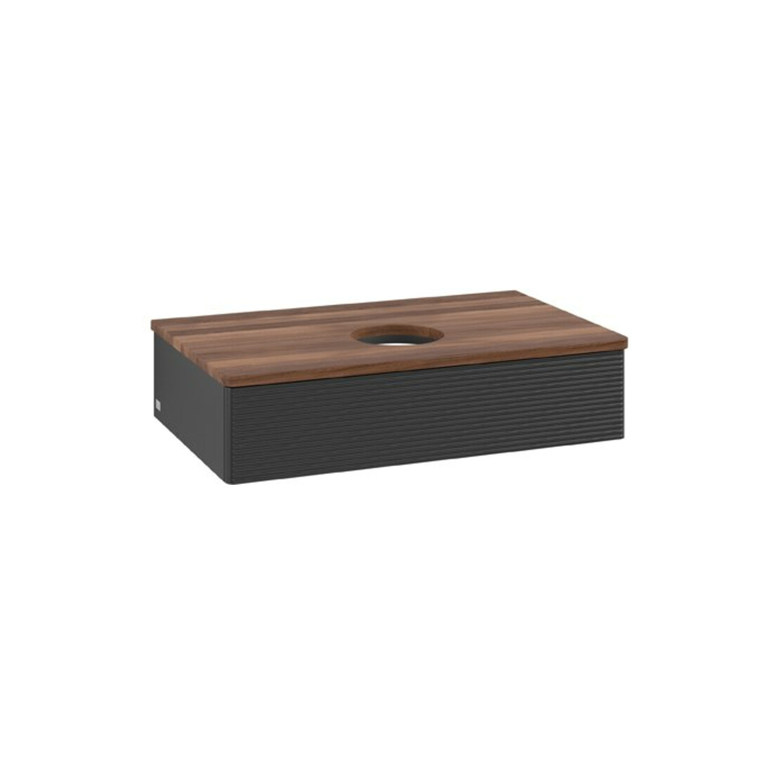 V&B Meuble sous lavabo avec structure frontale Antao 80x19x50cm, couleur WBP blanc, bleu mat Lac