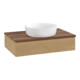 V&B Meuble sous lavabo avec structure frontale Antao 80x19x50cm, couleur WBP chêne miel-3