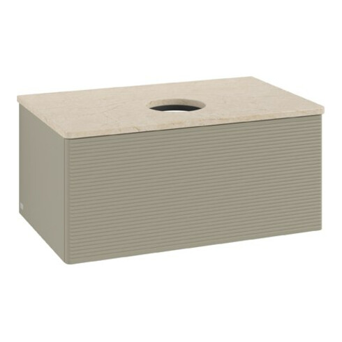 V&B Meuble sous lavabo avec structure frontale Antao 80x36x50 cm, WBP botti., st. Gr m Lac