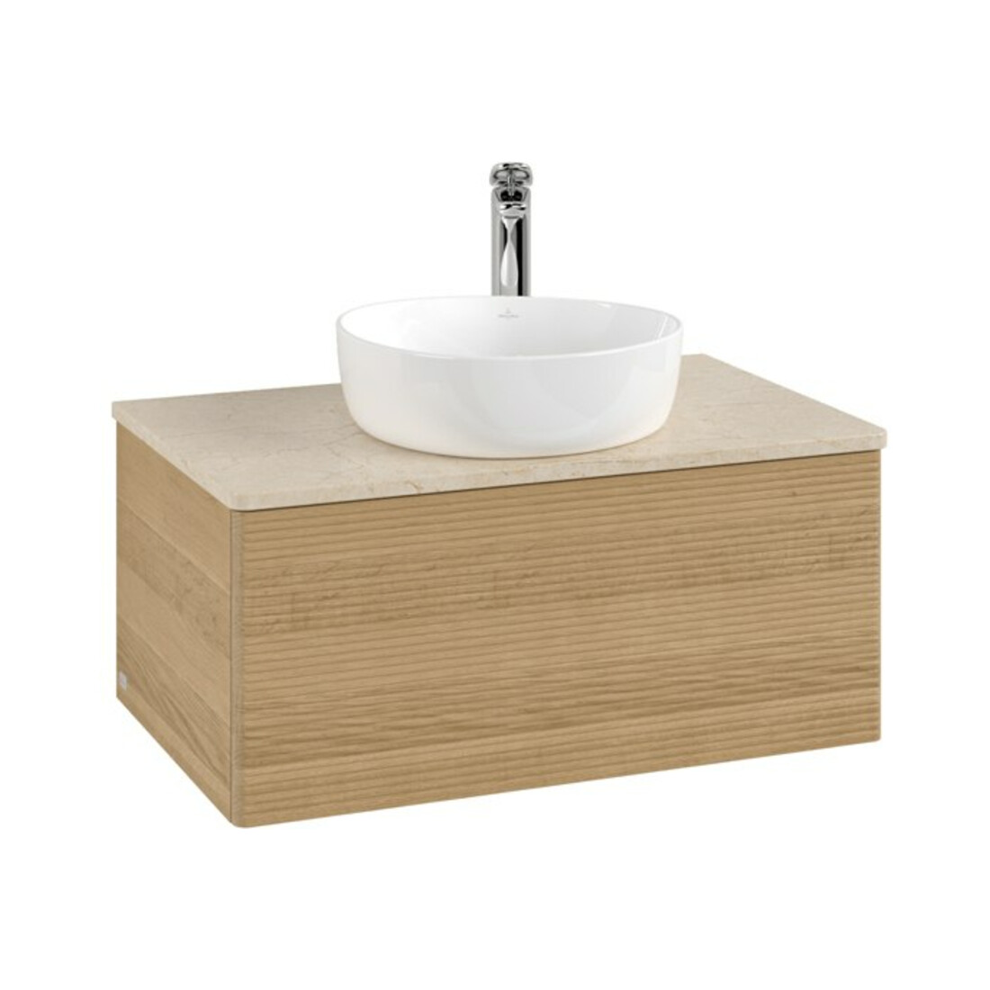 V&B Meuble sous-lavabo avec structure frontale Antao 80x36x50cm, HL, WBP botti., hon. Oa