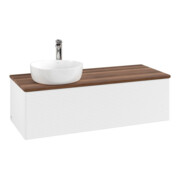 V&B Meuble sous lavabo avec structure frontale, éclairage Antao 120x36x50cm, H I P, WBP w. wal, blanc m Lac-4