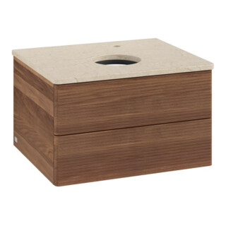 V&B Meuble sous-lavabo avec structure frontale - Éclairage Antao 60x36x50cm, HL, couleur WBP botti., w. wal