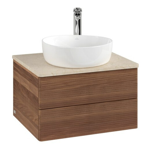 V&B Meuble sous-lavabo avec structure frontale - Éclairage Antao 60x36x50cm, HL, couleur WBP botti., w. wal