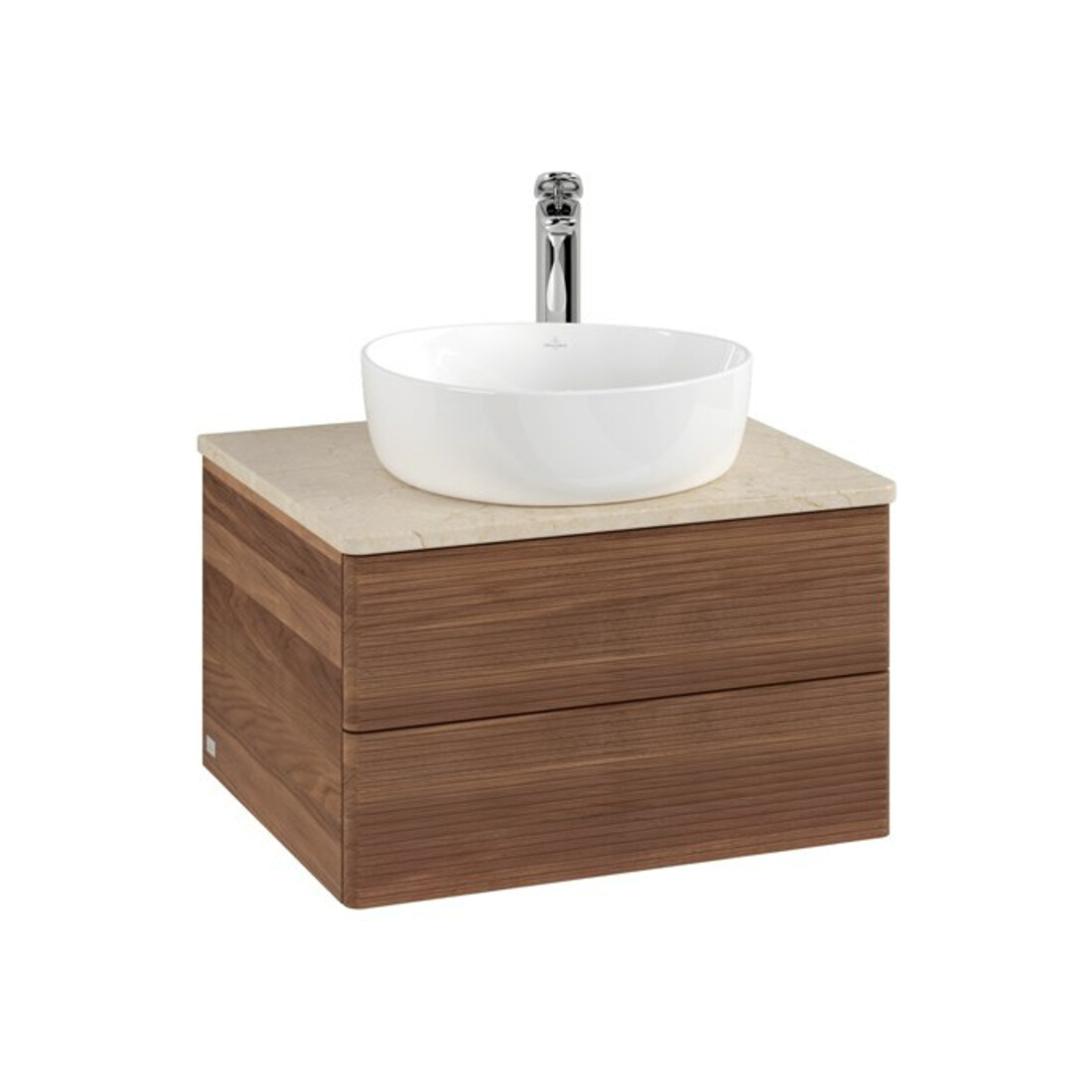 V&B Meuble sous-lavabo avec structure frontale - Éclairage Antao 60x36x50cm, HL, couleur WBP botti., w. wal