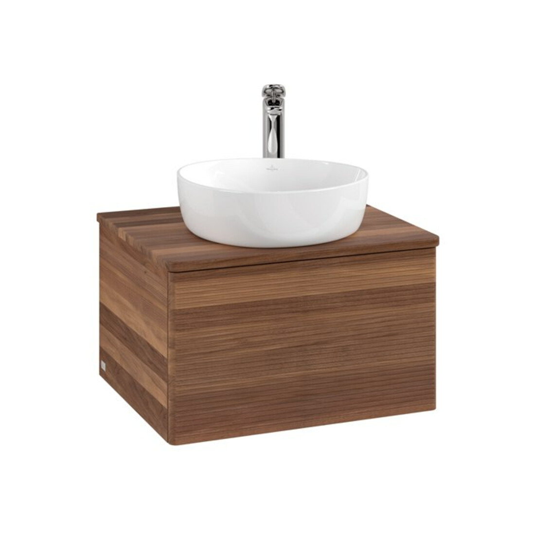 V&B Meuble sous-lavabo avec structure frontale - Éclairage Antao 60x36x50cm, HL, couleur WBP w. wal, w. wal