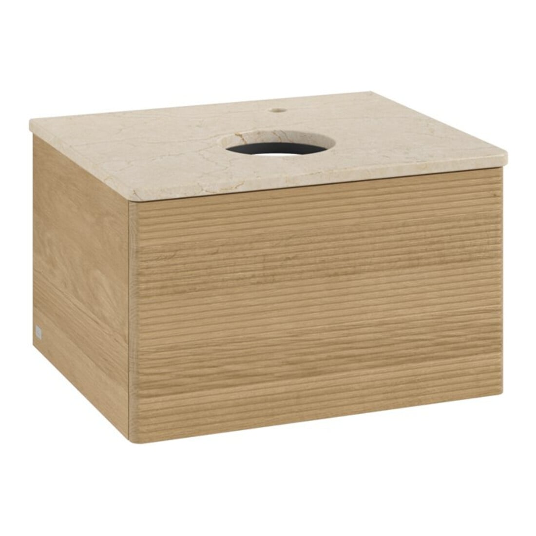 V&B Meuble sous lavabo avec structure frontale - Éclairage Antao 60x36x50cm, HL, WBP botti., hon. Oa