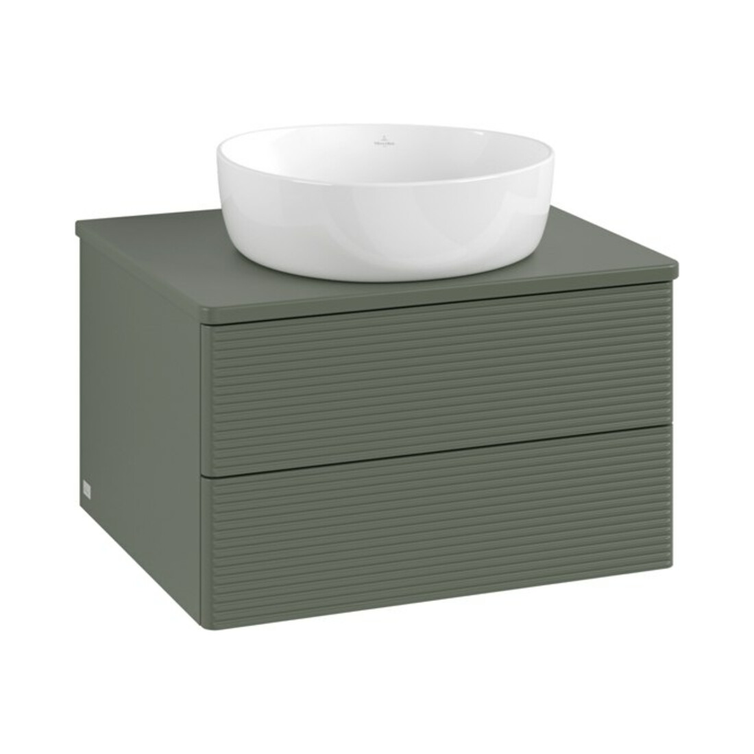 V&B Meuble sous-lavabo avec structure frontale - Éclairage Antao 60x36x50cm, WBP Lac, lea gre. m Lac