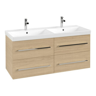 V&B Meuble sous lavabo Avento 118x51,4x48 cm, 4 tiroirs, wd, G vc g, Nord Oa