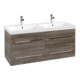 V&B Meuble sous lavabo Avento 118x51,4x48cm, 4 A, wd, G vc gl., st. Oa-1