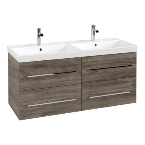 V&B Meuble sous lavabo Avento 118x51,4x48cm, 4 A, wd, G vc gl., st. Oa