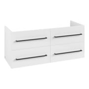 V&B Meuble sous lavabo Avento 118x51,4x48cm, 4 tiroirs, blanc brillant