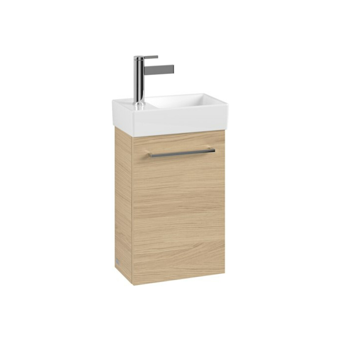 V&B Meuble sous-lavabo AVENTO 34x51,4x20,2cm, raccord droite, 1 tiroir, chêne nord